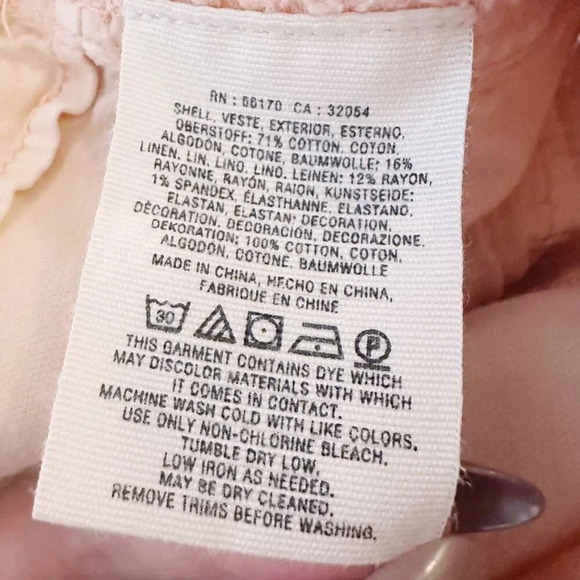 Anthropologie The Wanderer Straight Leg Slim Pants Light Pink Pastel - Picture 4 of 6